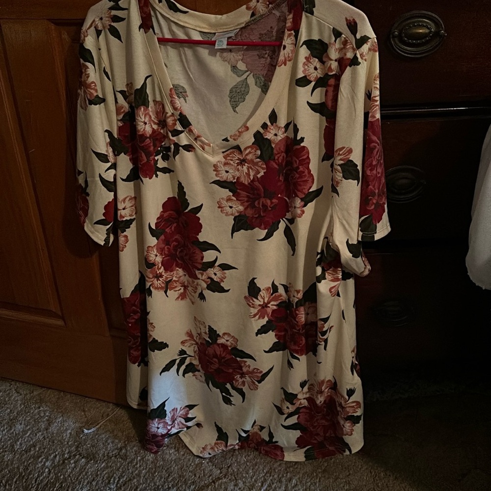 Lularoe v neck floral top